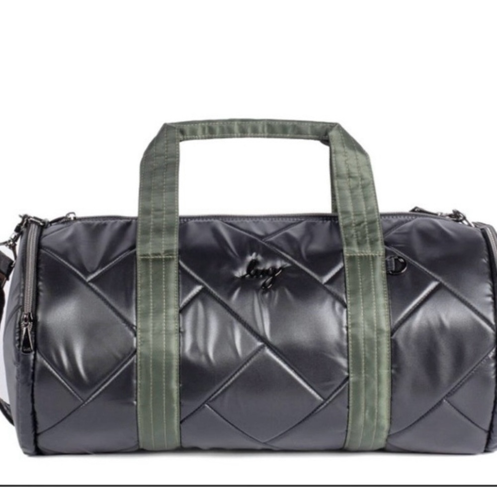 Lug Black and Green Quilted Duffel Bag